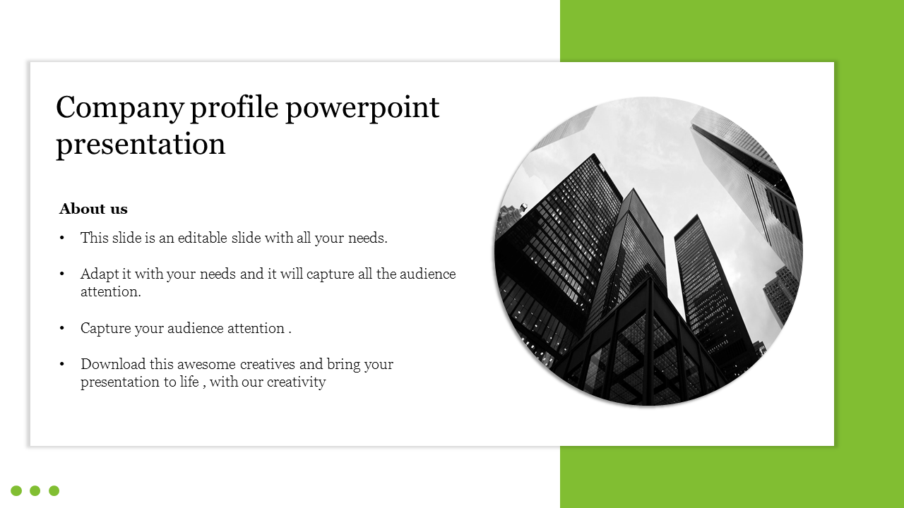 Creative company profile powerpoint presentation